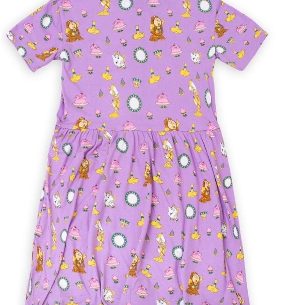Disney Cakeworthy Beauty And The Beast Dress Purp… - image 1